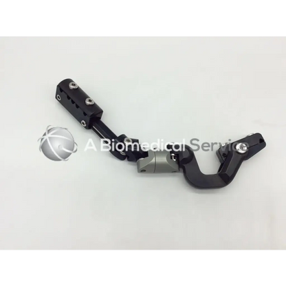 Black and silver articulated external clamp ac5-359 121322sm with sleek ergonomic design for precise surgical use