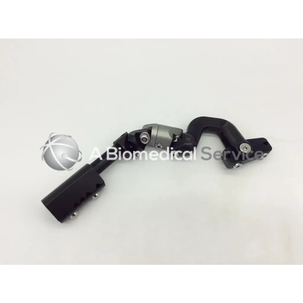 Black and silver articulated external clamp ac5-359 with curved jointed design for surgical use ebi 01350 external clamp
