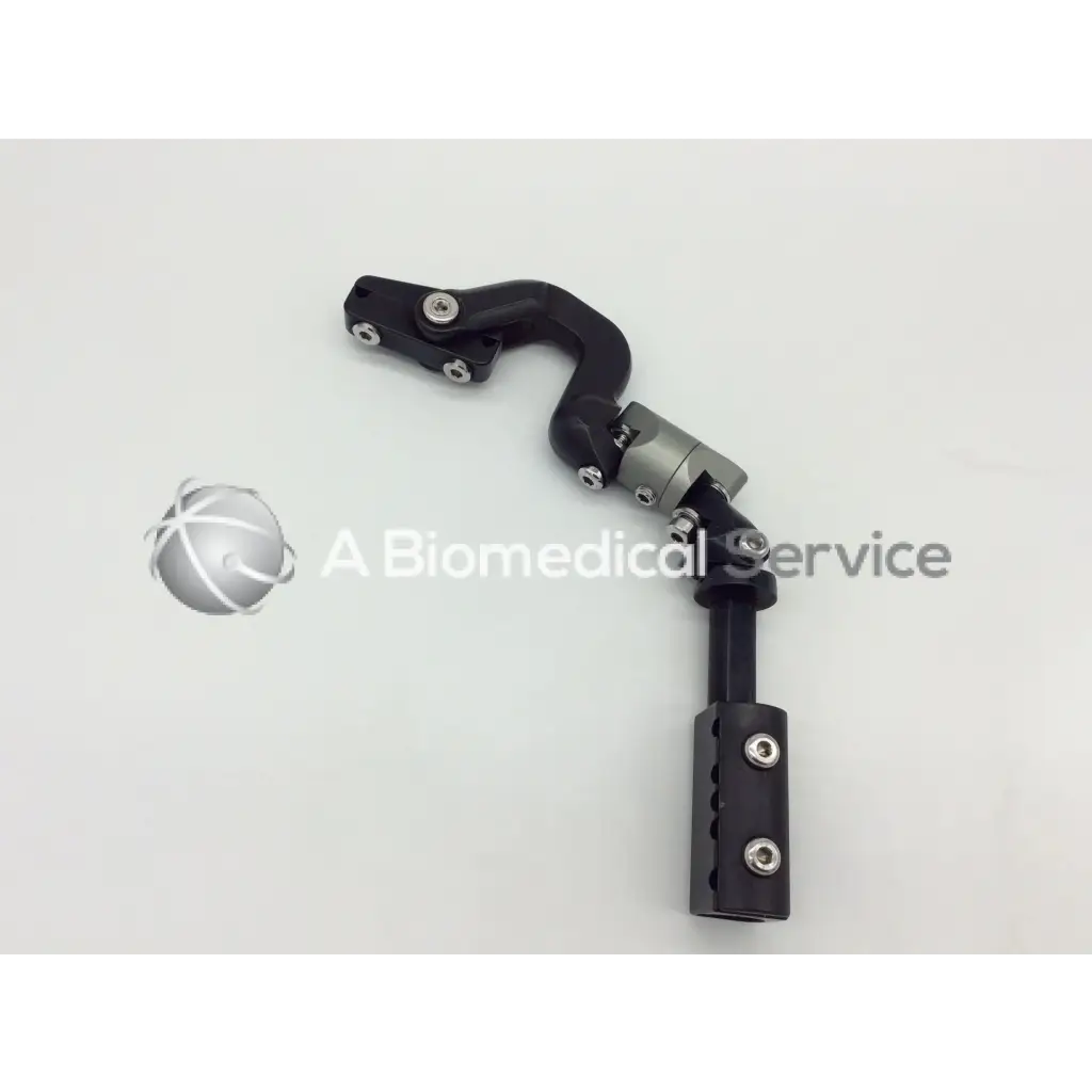 Black articulated external clamp ebi 01350 with metallic joints and screws for surgical use clamp ac5-359 121322sm