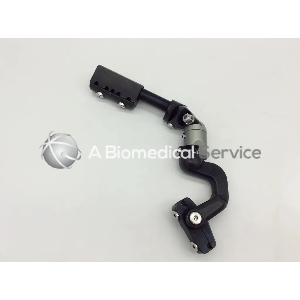Black and silver articulated orthopedic joint prosthesis with adjustable segments for external clamp ac5-359 clamp ac5-359 121322sm
