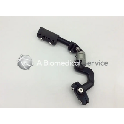 Black and silver articulated orthopedic joint prosthesis with adjustable segments for external clamp ac5-359 clamp ac5-359 121322sm