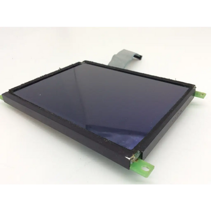 Black rectangular lcd screen with dark blue planar display and green plastic mounting tabs bbcc1-8 el320.240.36