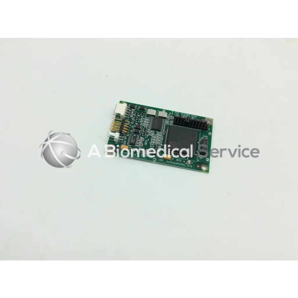 Green rectangular circuit board with black integrated circuits and gold connectors for elo touchsystems e271-2210 panels id174755