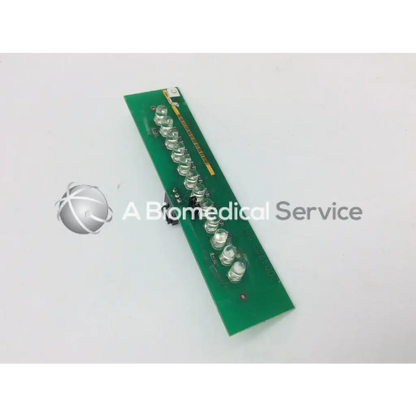 Green rectangular circuit board with clear led bulbs for ge marquette dash 4000 alarm light assembly 2004229-001