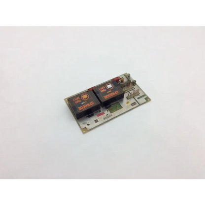 Black and orange electronic circuit board with two relays in ge medical system power supply unit 226589d