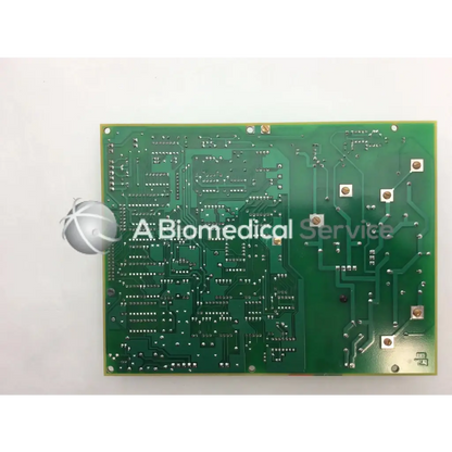 Green rectangular kvp control board with silver solder joints and copper traces for ge oec 46-264986g2-b plus fil