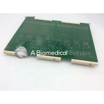 Green rectangular fc200022-01 tx128 transmitter board with beige connector strips and silver etched pathways for GE Vivid 7