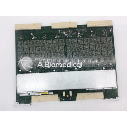 Green circuit board with beige connectors and silver metallic component for GE Vivid 9 Dimension Ultrasound FC200057-05 Rev board