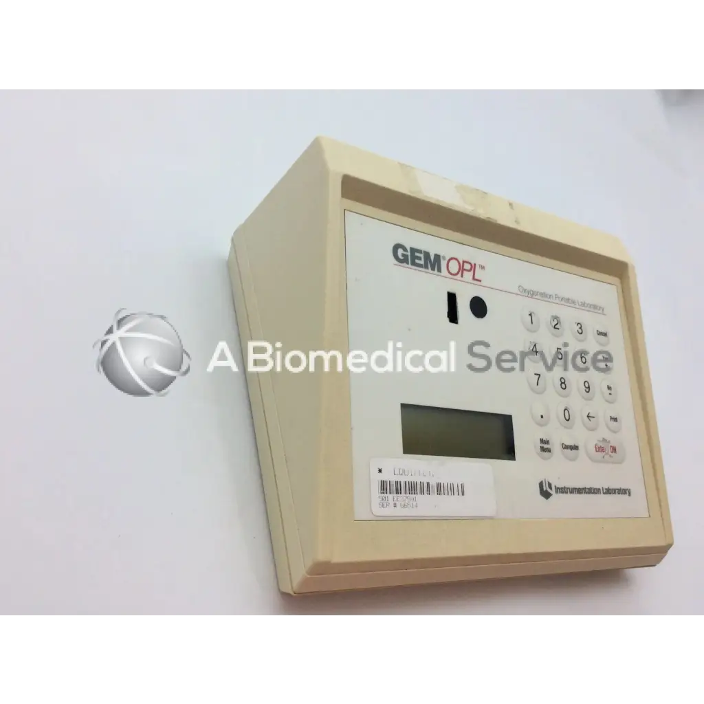 GEM OPL Instrumentation Laboratory Oxygenation Portable