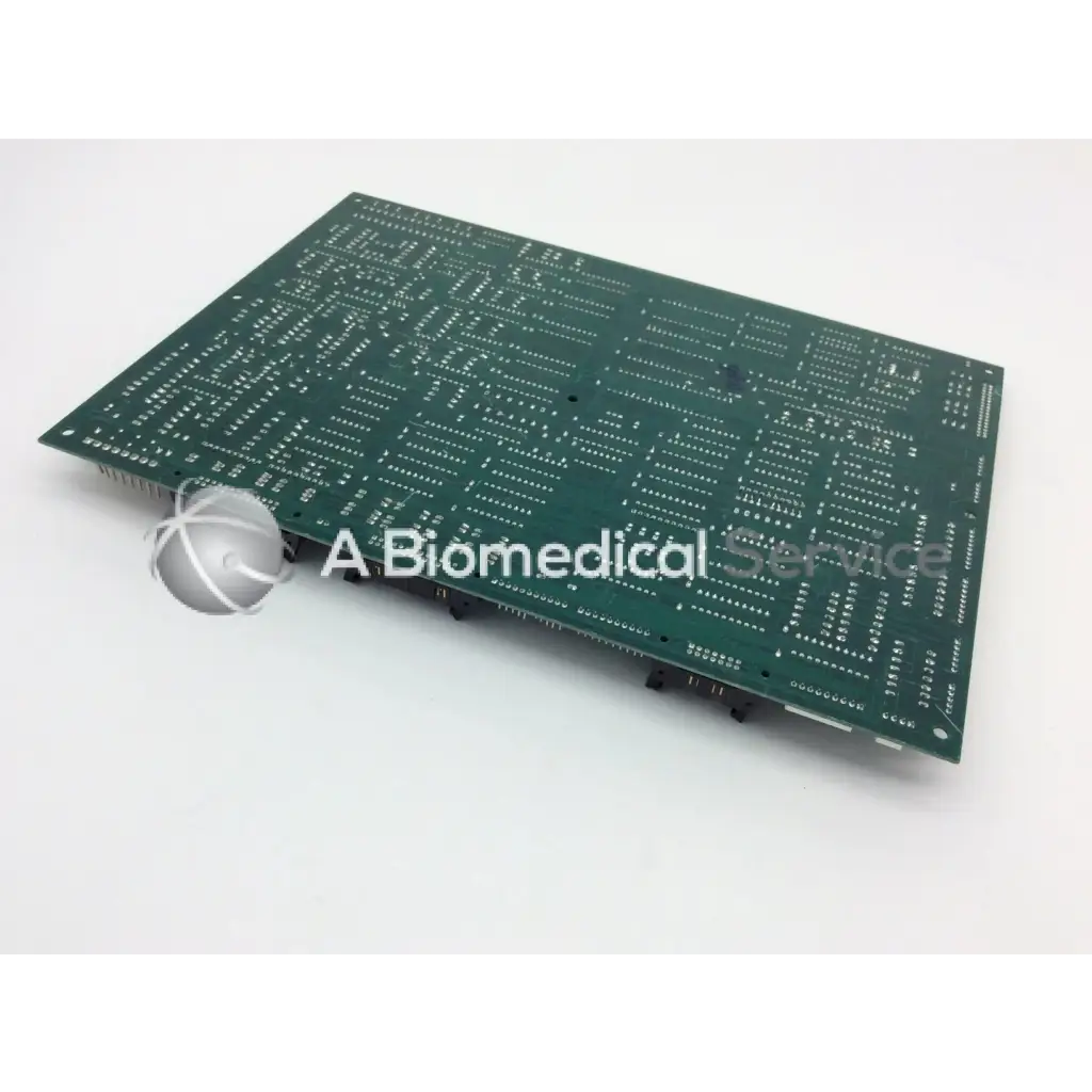 Green rectangular circuit board with silver soldered traces and holes for gendex 9000 xray x-ray circuit board 124-0229