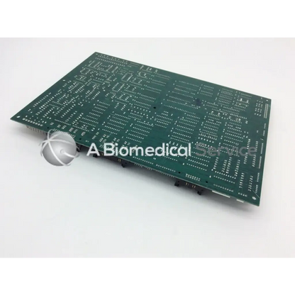 Green rectangular circuit board with silver soldered traces and holes for gendex 9000 xray x-ray circuit board 124-0229