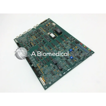 Green rectangular gendex 9000 xray x-ray circuit board with black integrated circuits resistors and capacitors