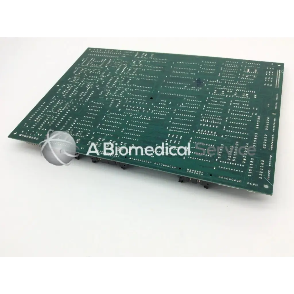 Green rectangular circuit board with intricate white solder pads for gendex 9000 xray x-ray circuit board 124-0229