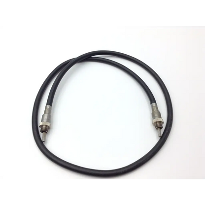 Black rubber-coated cable with metallic threaded connectors for genesis case sterilization container with zimmer tools