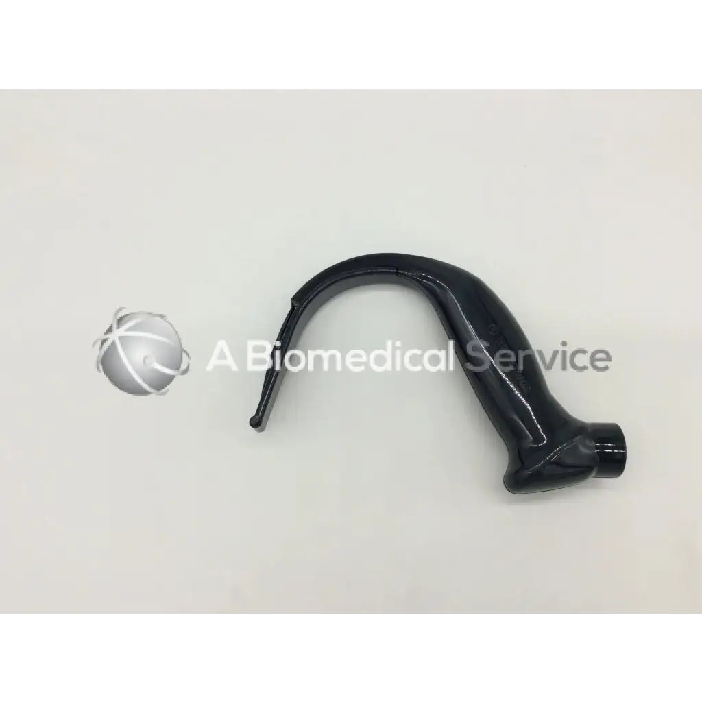 Black plastic curved laryngoscope handle with glossy finish for glidescope spectrum lopro spectrum lopro use