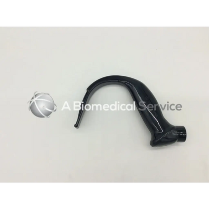 Black plastic curved laryngoscope handle with glossy finish for glidescope spectrum lopro spectrum lopro use
