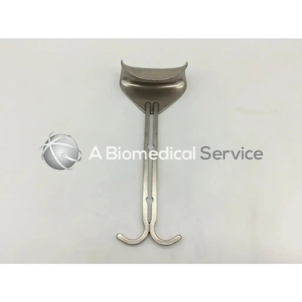 Stainless steel balfour abdominal retractor with curved handle and dual hooks for surgical use in 9 size