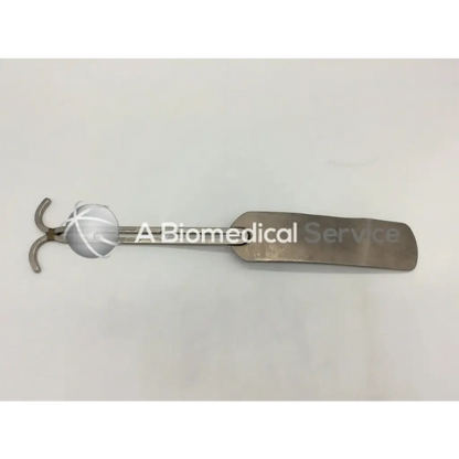 Silver steel balfour abdominal retractor with curved handle and flat rectangular blade medical retractor instrument