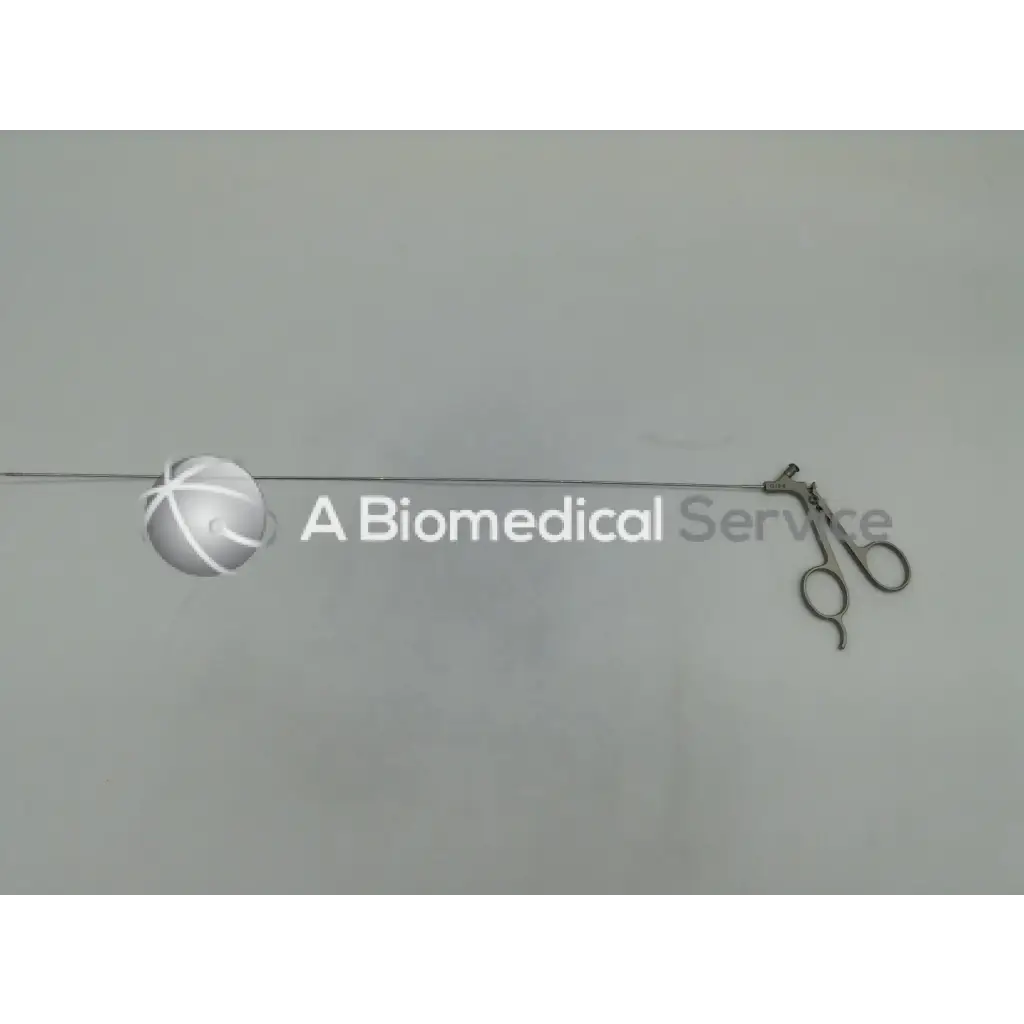 Silver gyrus acmi semi rigid scissors with spherical textured handle and articulated grip for surgical use