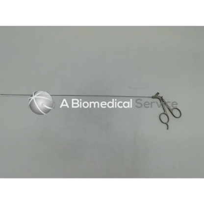 Silver gyrus acmi semi rigid scissors with spherical textured handle and articulated grip for surgical use