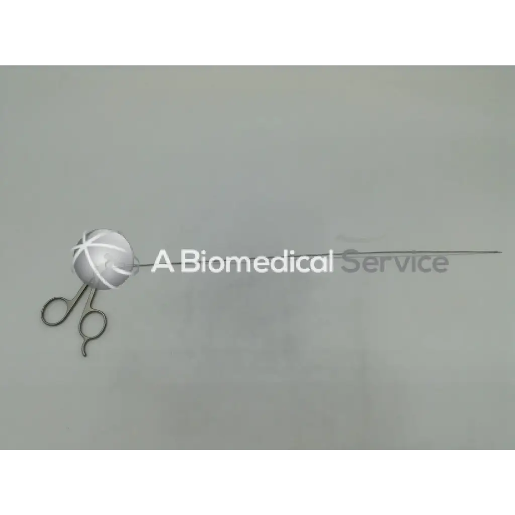 Silver gyrus acmi semi rigid scissors with spherical textured head and slender shaft for surgical use