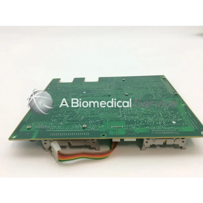Green rectangular hamilton medical 155.463/02 board with silver soldered ad7837arz bbcf1-1 components and tl16c550cfn cable