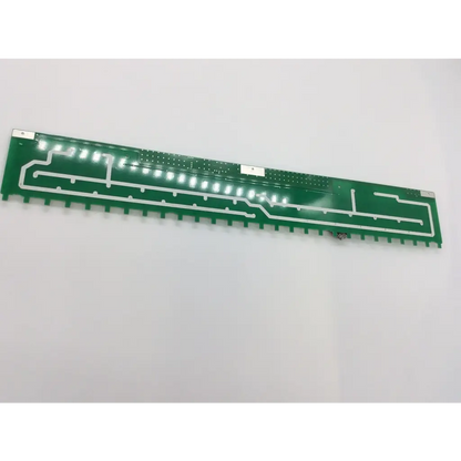 Green rectangular hansol ssb520h28s02 backlight inverter circuit board with white traces and small led lights for sony tvs