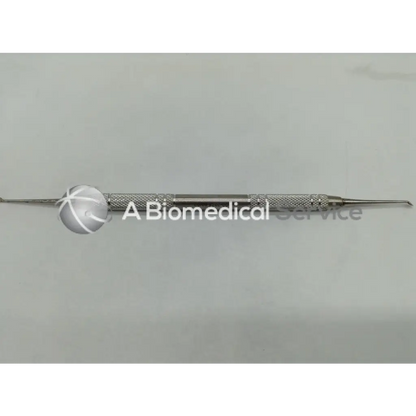 Silver henry schein dental wax carver stainless with textured grip and dual-ended tips for precise carving use