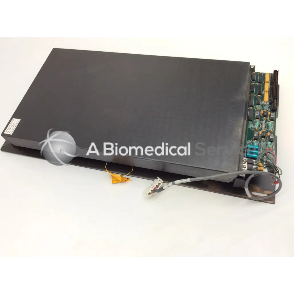 Black rectangular electronic channel detector assembly with visible circuit board and attached cables for hologic 010-1606