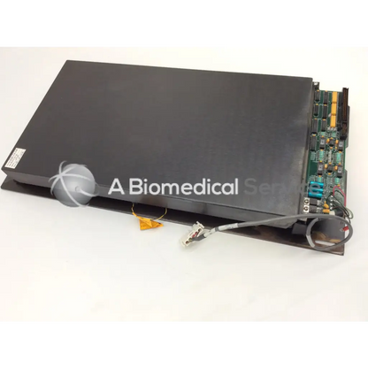Black rectangular electronic channel detector assembly with visible circuit board and attached cables for hologic 010-1606