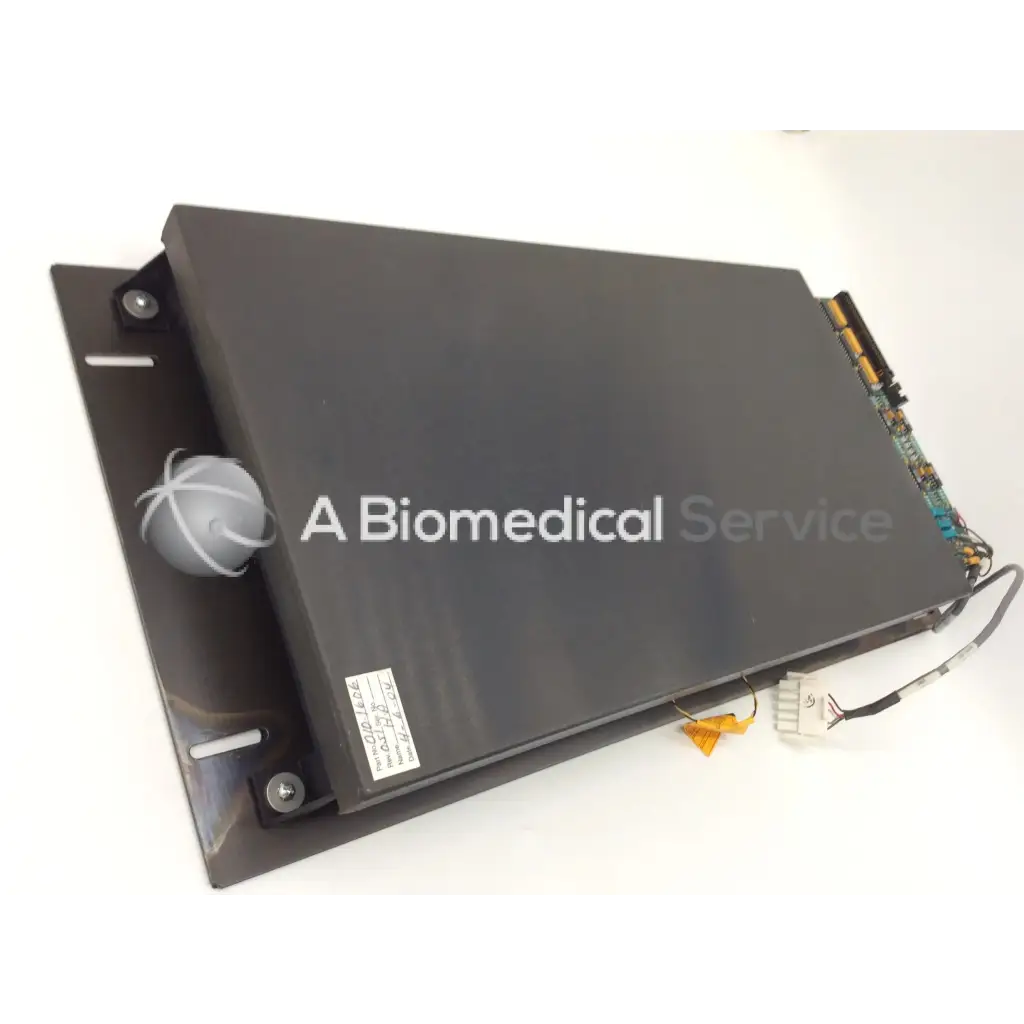 Black rectangular matte medical channel detector assembly panel with visible circuitry and connectors for hologic 010-1606