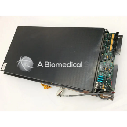 Black rectangular hologic 010-1606 channel detector assembly with silver logo and exposed circuitry on one edge