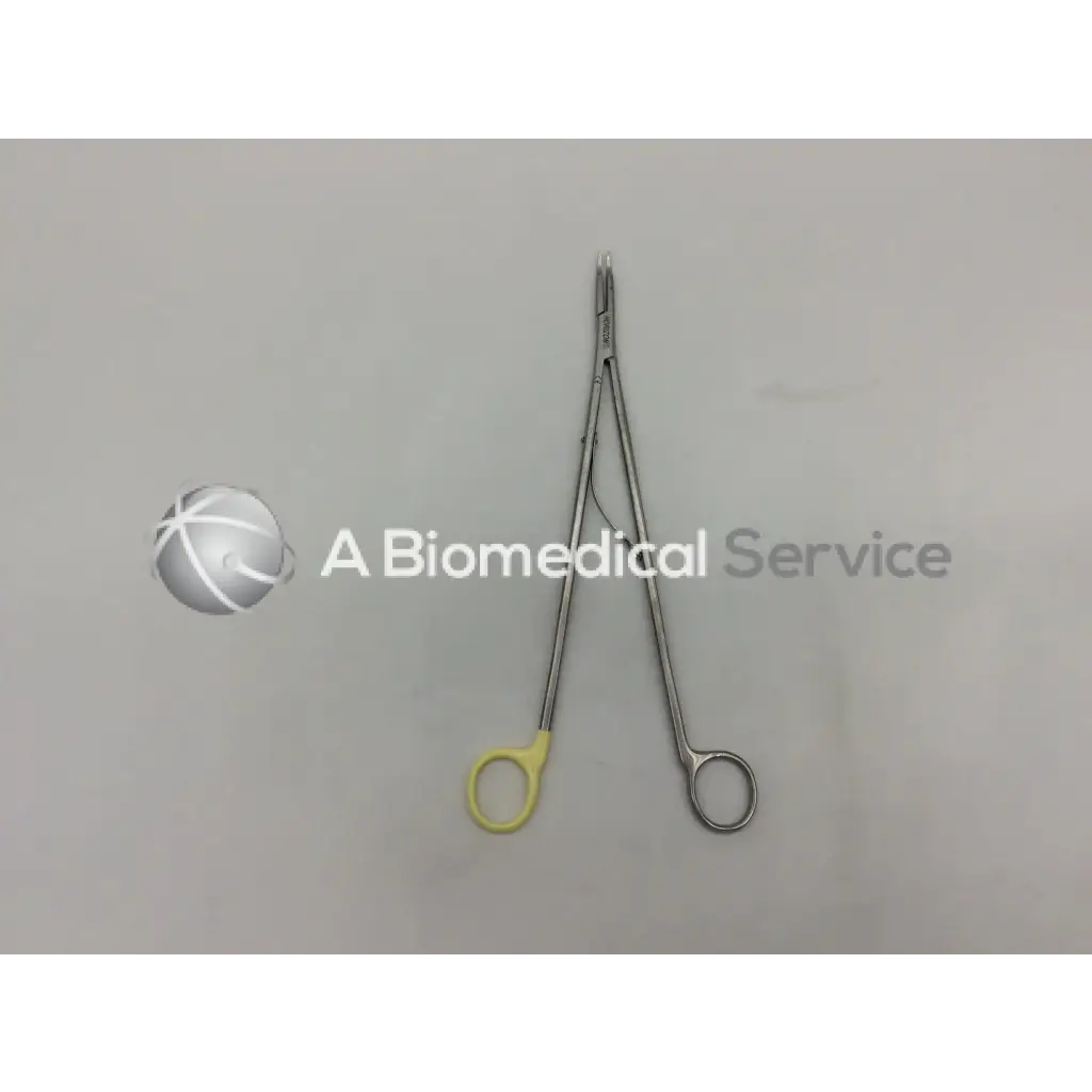 Horizon 137111 open ligating clip appliers small silver surgical forceps with yellow handle and fine-tipped jaws