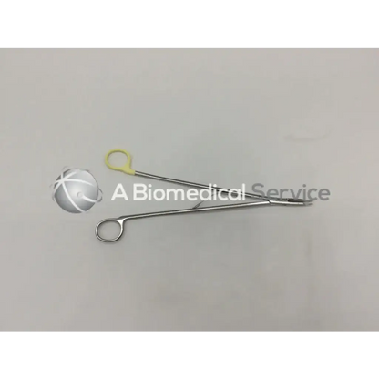 Silver surgical open ligating clip appliers with yellow plastic loop handle clip appliers small by horizon 137111