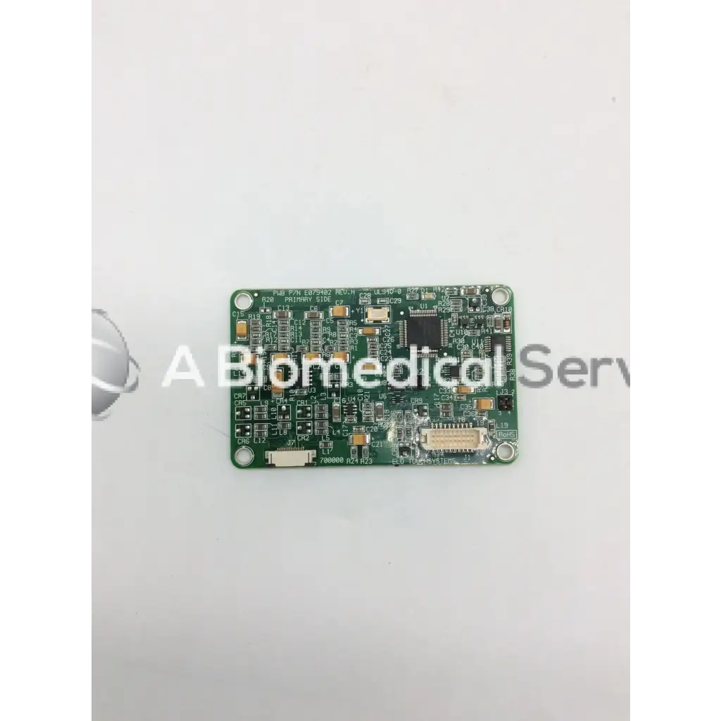 Green rectangular circuit board with electronic components for hp elo et1515l-auaa-1-r hp-g touch device