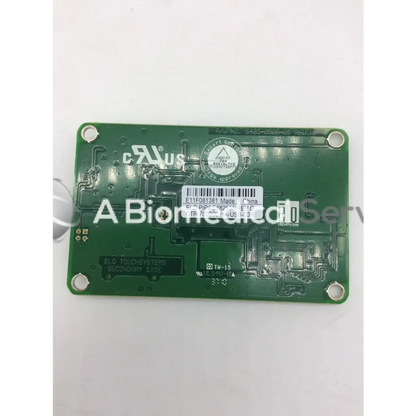 Green rectangular electronic circuit board with silver soldered components and label e1f081381 for elo et1515l-auaa-1-r hp-g touch