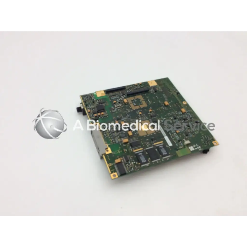 Hp m3046-66502 a3951-17599 green patient monitor circuit board with gold-plated connectors and electronic components