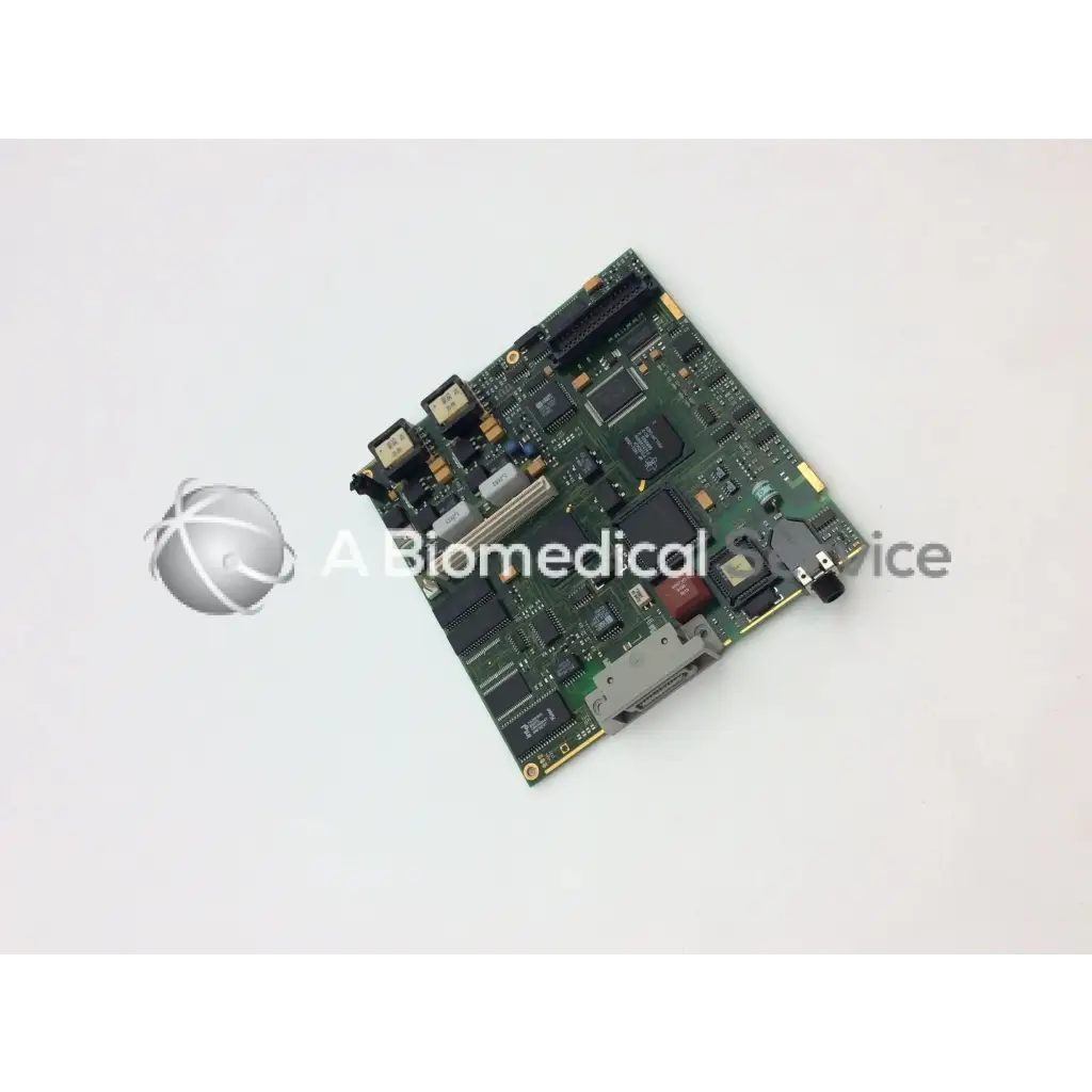 Hp m3046-66502 a3951-17599 green patient monitor circuit board with electronic components and connectors
