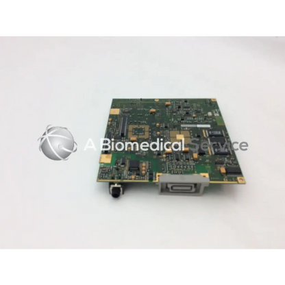 Green rectangular hp m3046-66502 a3951-17599 patient monitor circuit board with gold connectors and electronic components