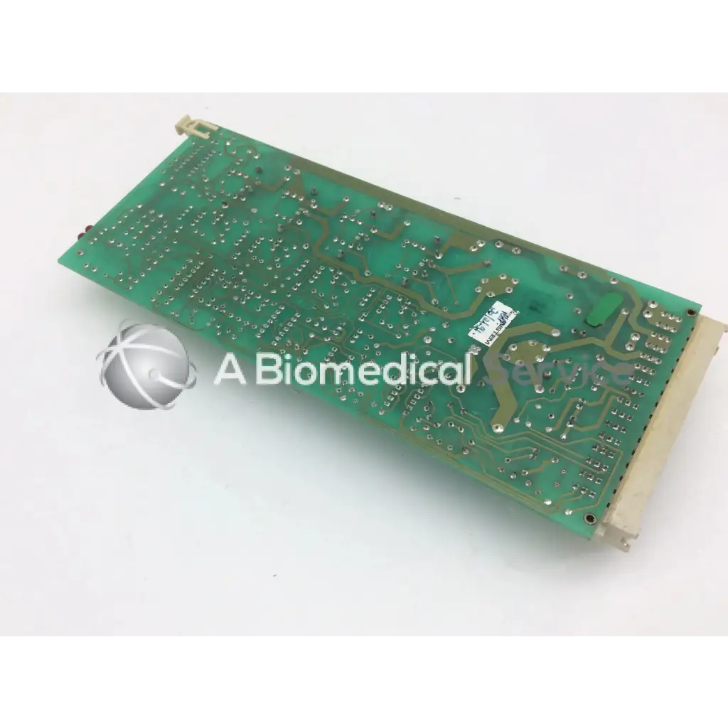 Green rectangular instem 2065555g rev j hmk9048 board with silver soldered components and beige edge connectors