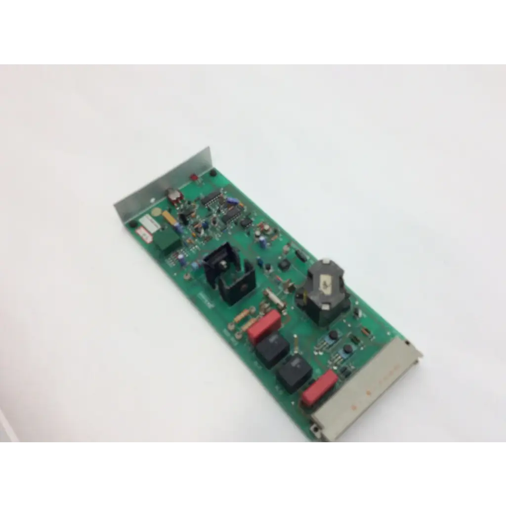 Instem hmk9105 7222c65001 rev b control green printed circuit board with black and red mounted electronic components