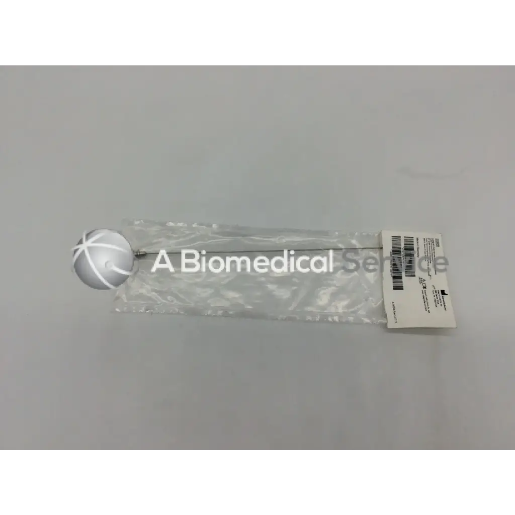 Silver spherical integra jarit surgical stylet with white cross head for frazier suction tube 8fr in clear wrap