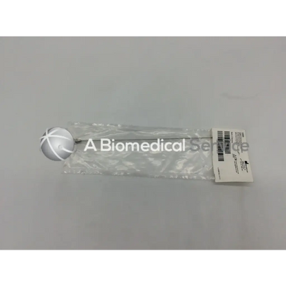 Silver spherical integra jarit surgical stylet with white cross head for frazier suction tube 8fr in clear wrap