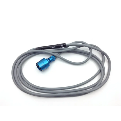 Gray coiled cable with blue metallic connector and black housing for integra valleylab sterilization case tray cusa excel ultrasonic aspirator 36khz