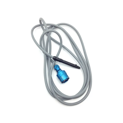 Gray coiled cable with blue metallic connector and black tip for integra valleylab case with cusa excel ultrasonic aspirator 36khz