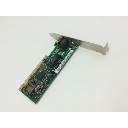 Intel kalex pci ethernet connection network adapter with green pcb, metallic bracket, and gold connector pins