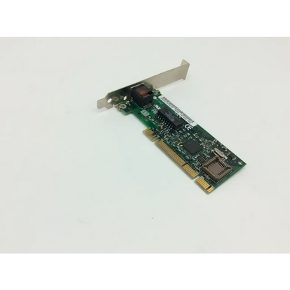 Green intel kalex pci ethernet network adapter with gold contacts and metal bracket for pci ethernet connection
