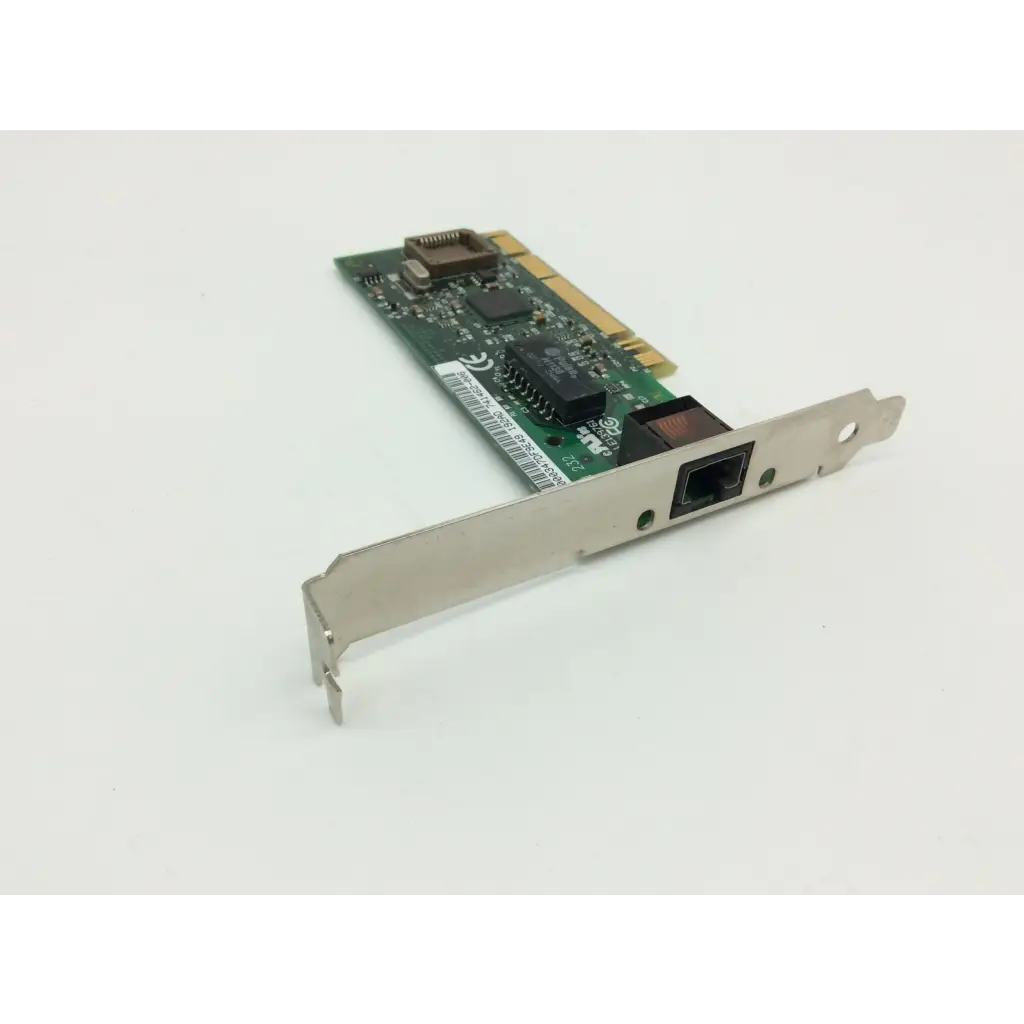 Green circuit board intel kalex pci ethernet network adapter with silver metal bracket and ethernet port for pci ethernet connection