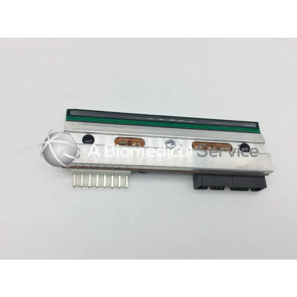 Silver thermal printhead with green strip and copper connectors for intermec pm4i pf4i pf4ci printers