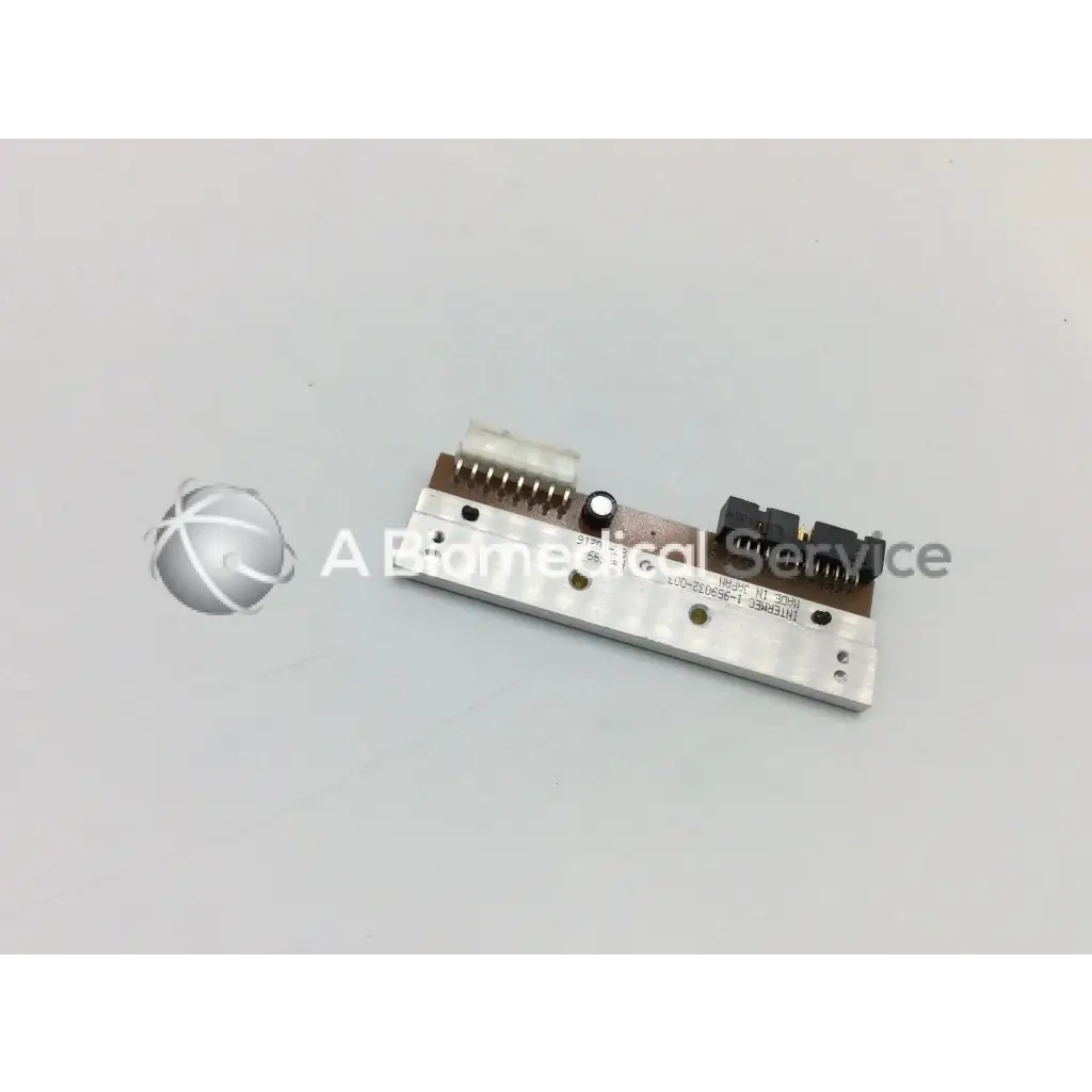 Silver-colored rectangular thermal printhead circuit board with black connectors for intermec pm4i pf4i pf4ci printers